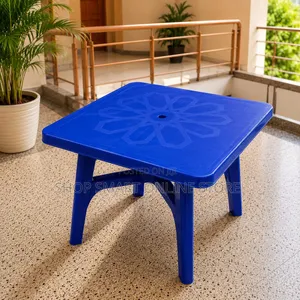 Blue Square Plastic Table Plastic Table