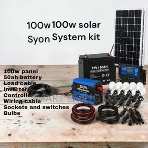 100W Home Solar Kit – Bright Lights Phone Charging