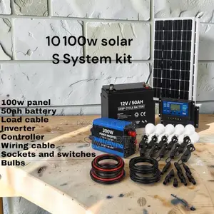 100W Home Solar Kit – Bright Lights Phone Charging