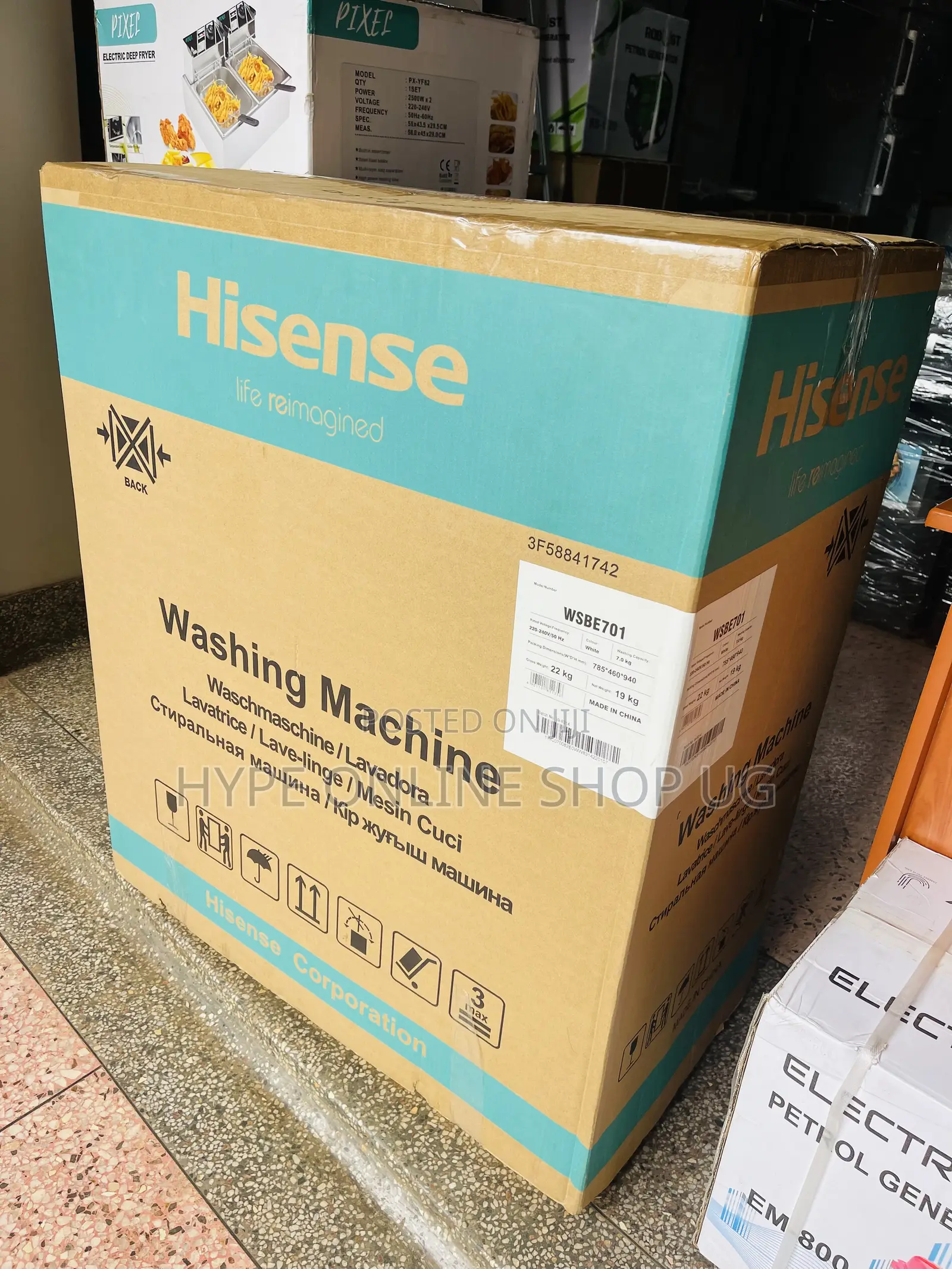 Brandnew Boxpack 7kgs Hisense Twinturb Washing Machine