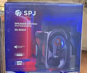 An SPJ SS-3022X Speaker System, a 3.1-Channel