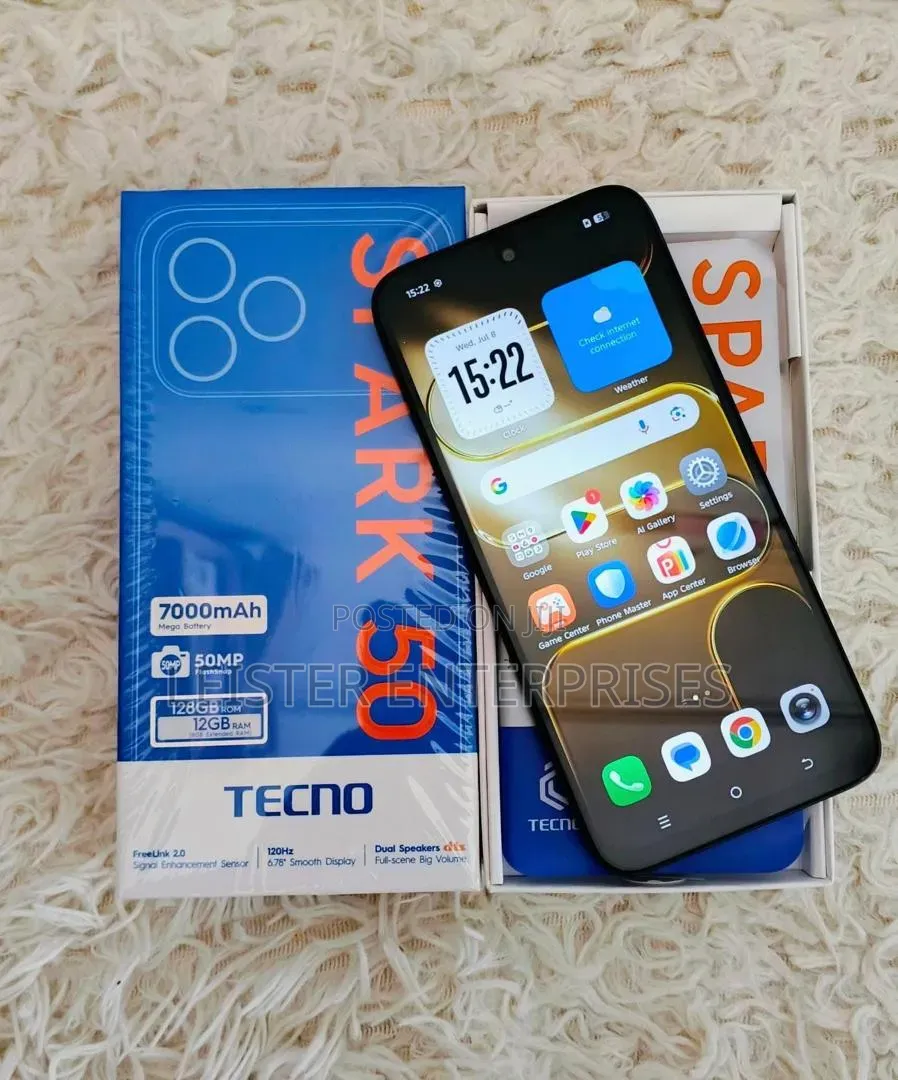 New Tecno Spark 50 128 GB Black