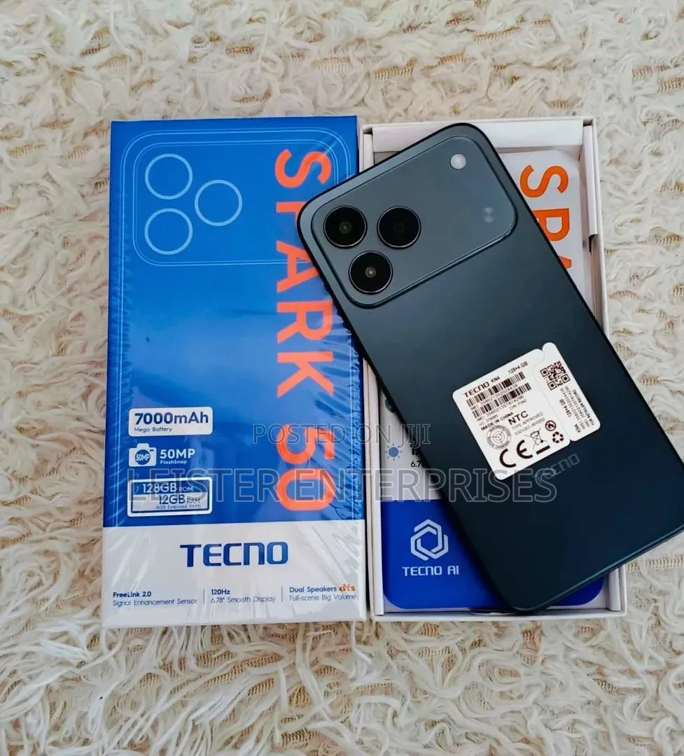New Tecno Spark 50 128 GB Black