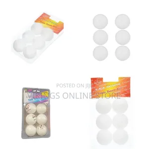 6 Piecies of 3 Star Table Tennis Balls Pack, Tournament Size- Ping Pon