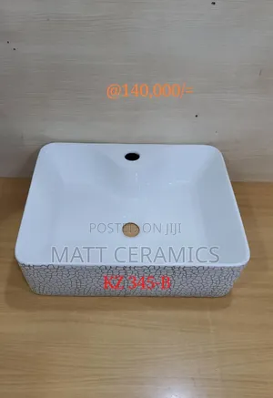 Black and White Worktop Basin