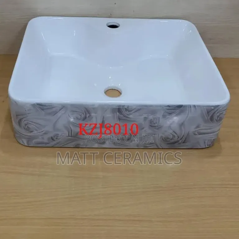 Black and White Worktop Basin