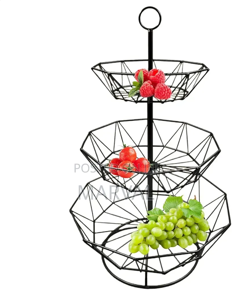 Kitchen 3-Tier Geometric Fruit Organizer