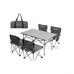 4 Portable Collapsible Picnic Camping Chairs Outdoor and 1 Aluminum