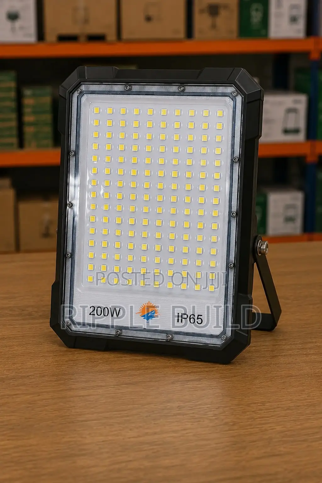 200w Solar Flood Light With Lithium Battery Remote Control Kampala