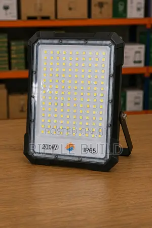 200w Solar Flood Light With Lithium Battery Remote Control Kampala