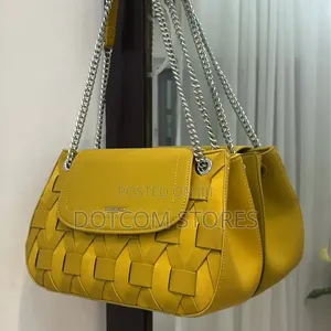 Chrisbella Woven Detail Chain Handle Sling Bag