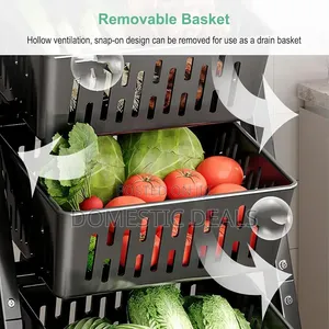 Rotating Storage Rack, Vegetable Cart