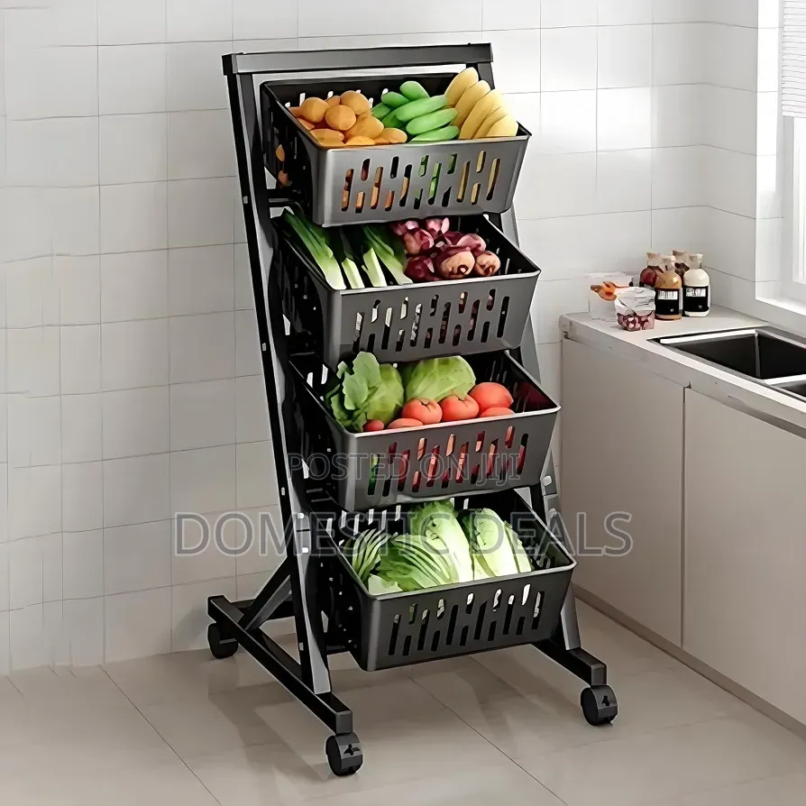 Rotating Storage Rack, Vegetable Cart