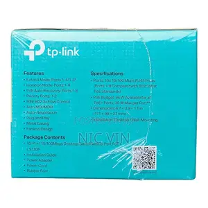 TP-Link 10-Port Desktop Switch With 8-Port PoE+