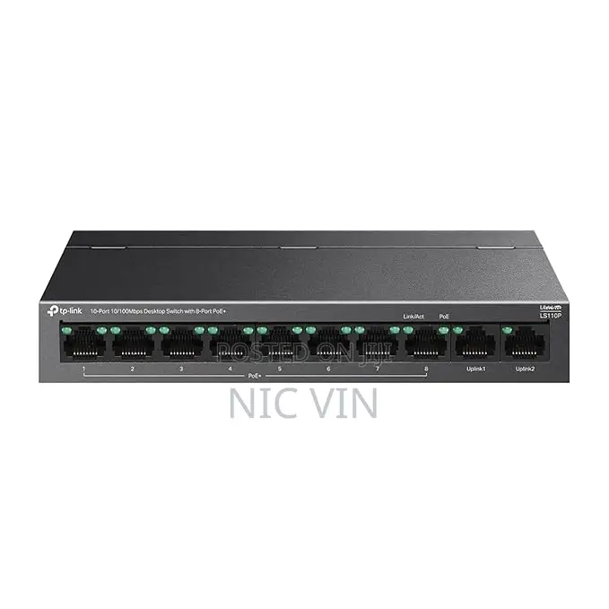 TP-Link 10-Port Desktop Switch With 8-Port PoE+