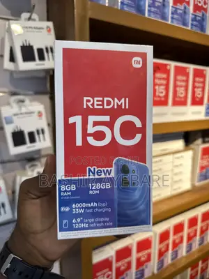 New Xiaomi Redmi 15C 4G 128 GB Black
