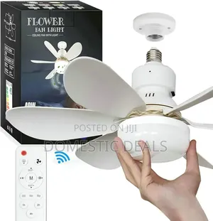 Ceiling Fans With Lights, E27 40W 20.5inch Small Ceiling Fan