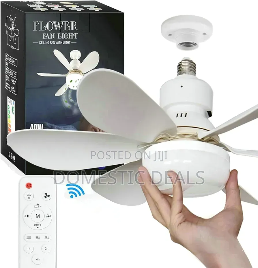 Ceiling Fans With Lights, E27 40W 20.5inch Small Ceiling Fan