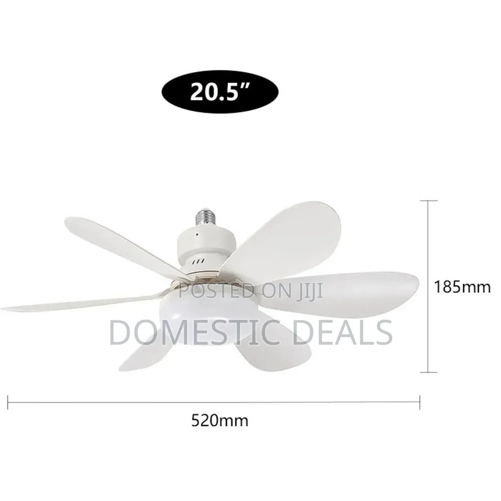 Ceiling Fans With Lights, E27 40W 20.5inch Small Ceiling Fan