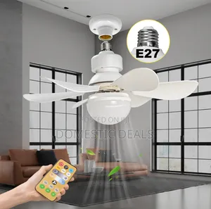 Ceiling Fans With Lights, E27 40W 20.5inch Small Ceiling Fan