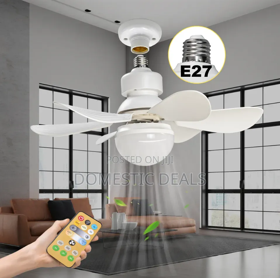 Ceiling Fans With Lights, E27 40W 20.5inch Small Ceiling Fan