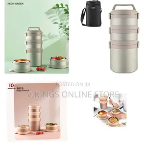 Stackable Stainless Steel Thermal Compartment Lunch Box 90OZ