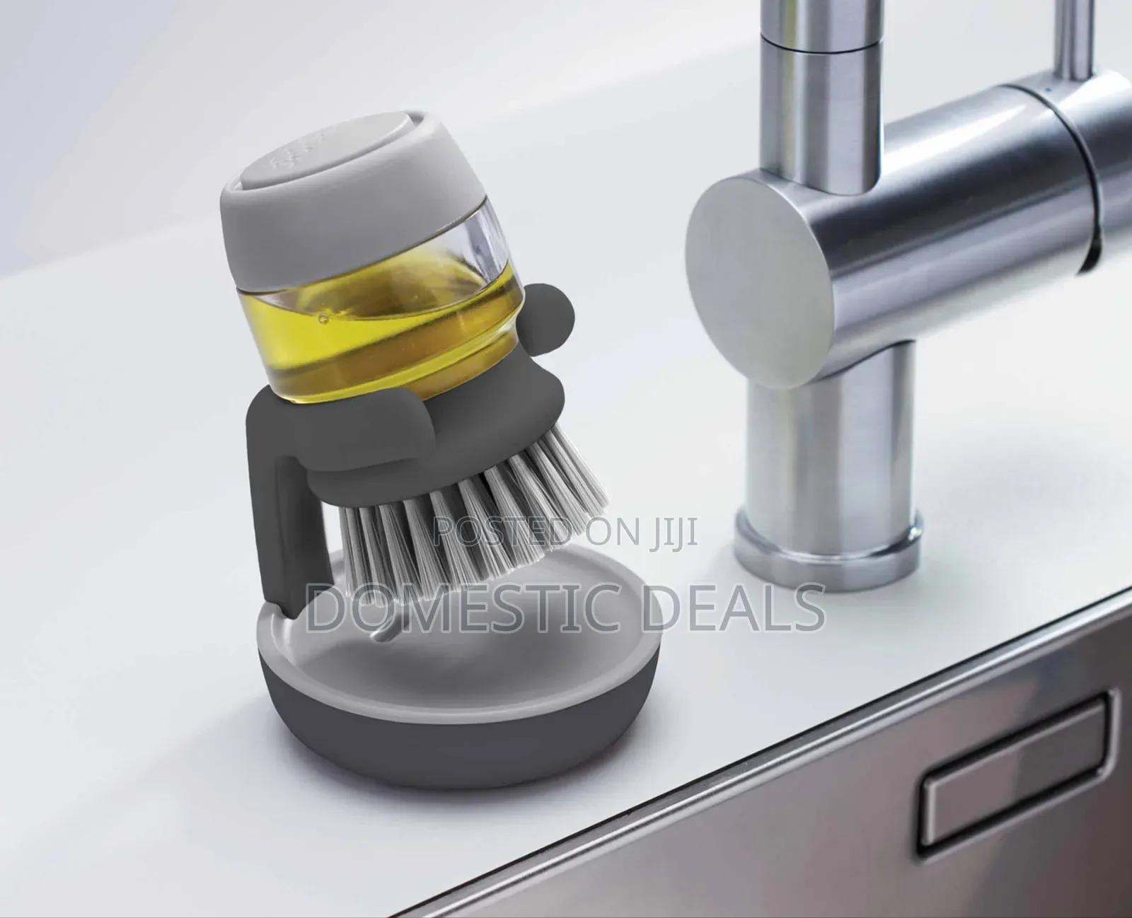 Dish Brush With Soap Dispenser,