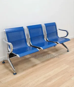 3 Seater Waiting Chairs Waiting Chairs Blue for Office