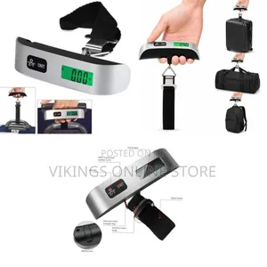 110lb/50kg Handheld Digital Hanging Electronic Luggage Scale, Baggage