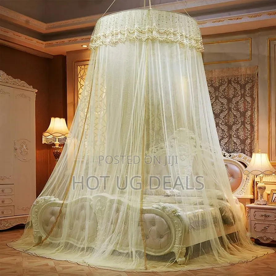6x6 Round Hanging Mosquito Net- Cream