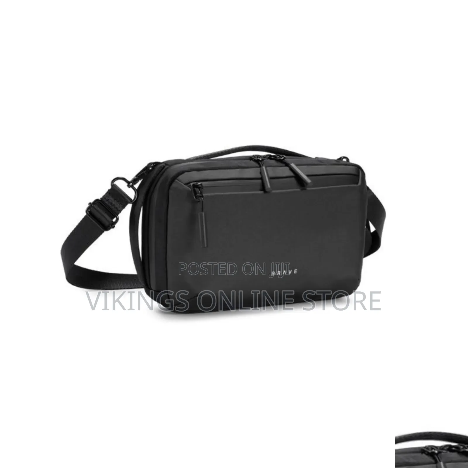 BRAVE Tech Pouch With Shoulder Strap Dual Handles Slim 9cm