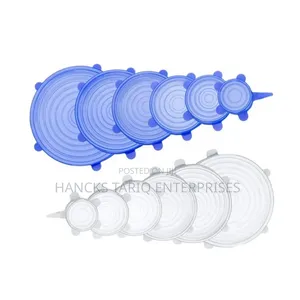 Set of Reusable Silicone Stretch Lids.