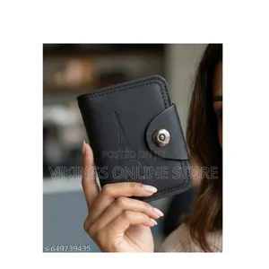 1 Piece of Men Wallet Leather Card Case With External Zipper, 11 Slots