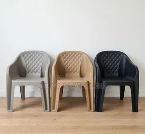 Beige Black Plastic Chairs Plastic Chairs for Garden Bars