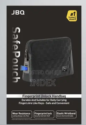 JBQ Finger Print Unlock Wrist Bag / Pouch Bag