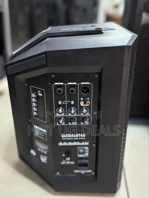 Global Star Rechargeable Speaker With Bluetooth, USB Ports,Microphones