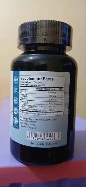 Omega 3 Cod Liver Oil 100 Capsules