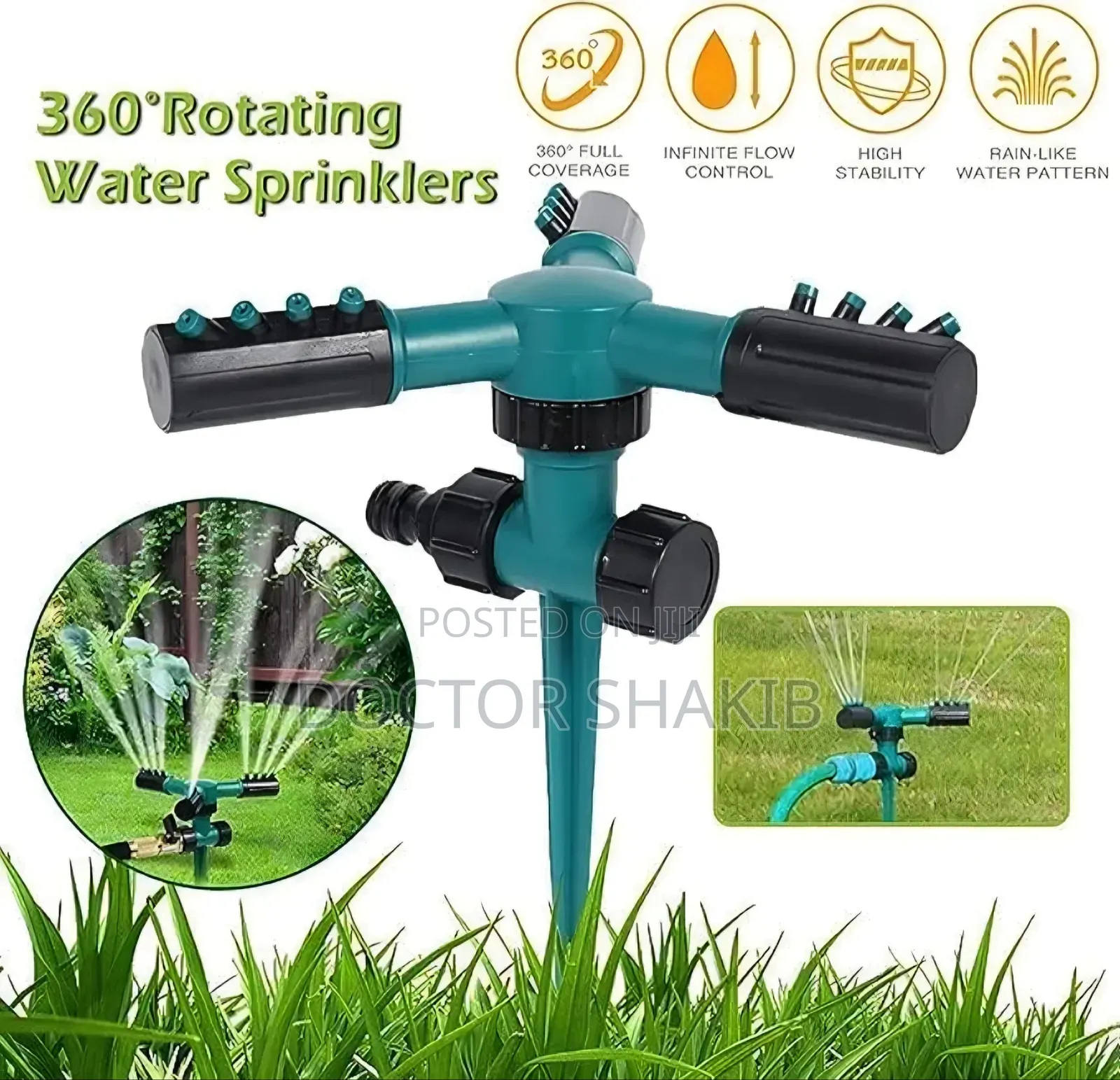 360 Degree Automatic Round Sprinklers,