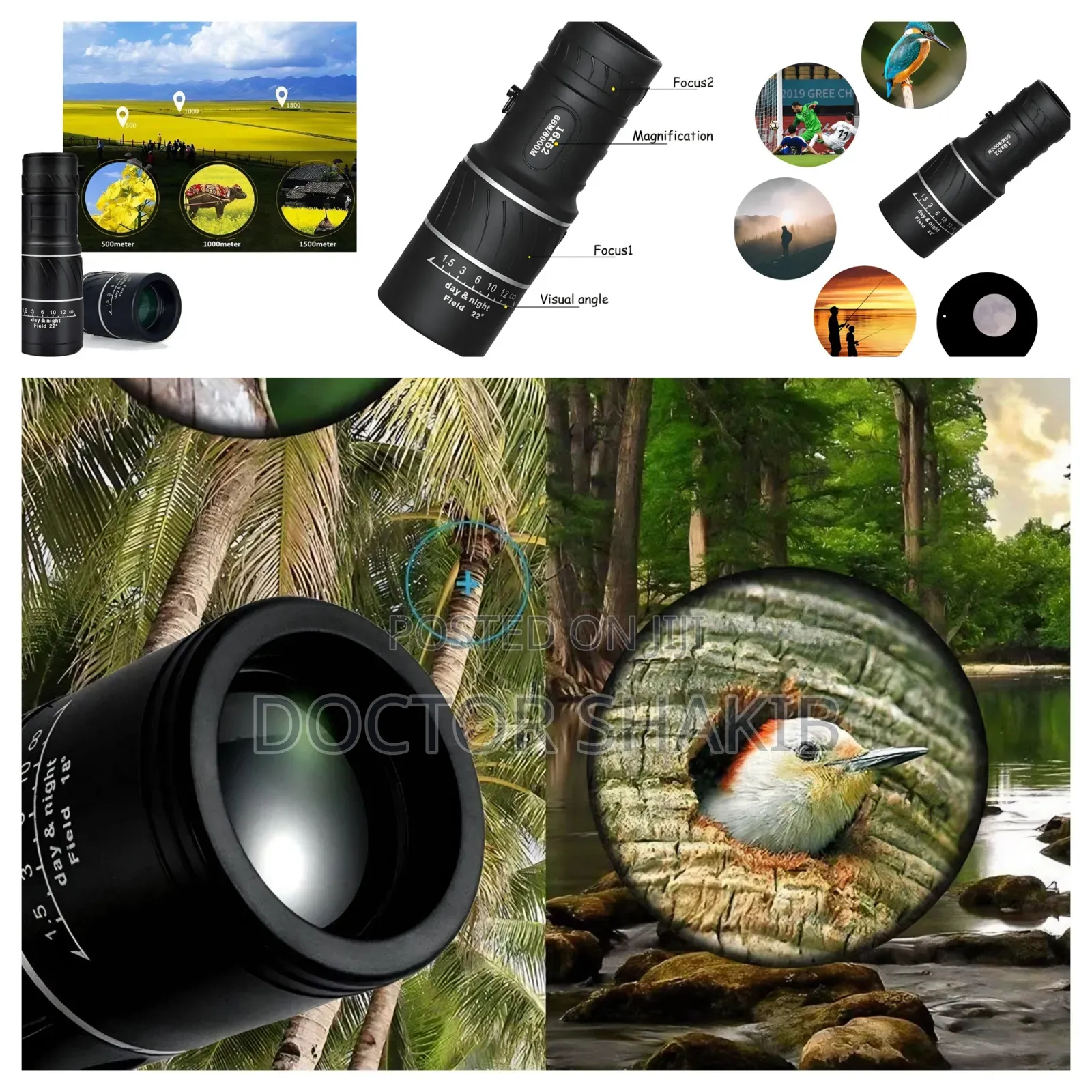 Handheld Monocular Zoom Telescope