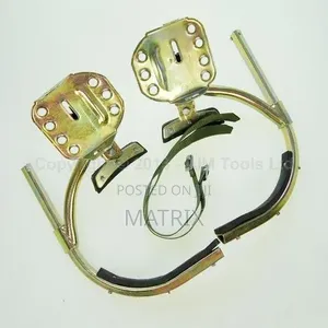 Concrete Pole Climbers With Safety Harnesses and Hook