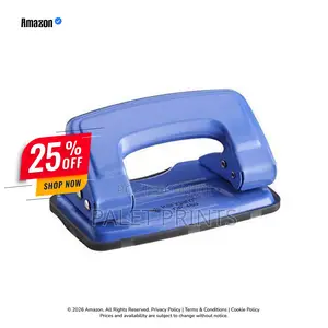 Kangaro Desk Essentials DP-480 2 Hole Heavy Duty Metal Paper Punch