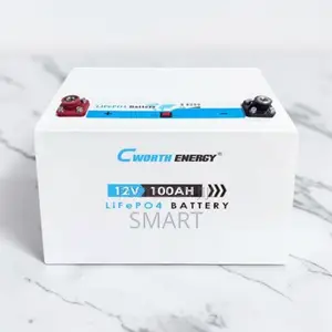 100Ah Cworth LiFePO4 Battery – Fast Charging Deep Cycle