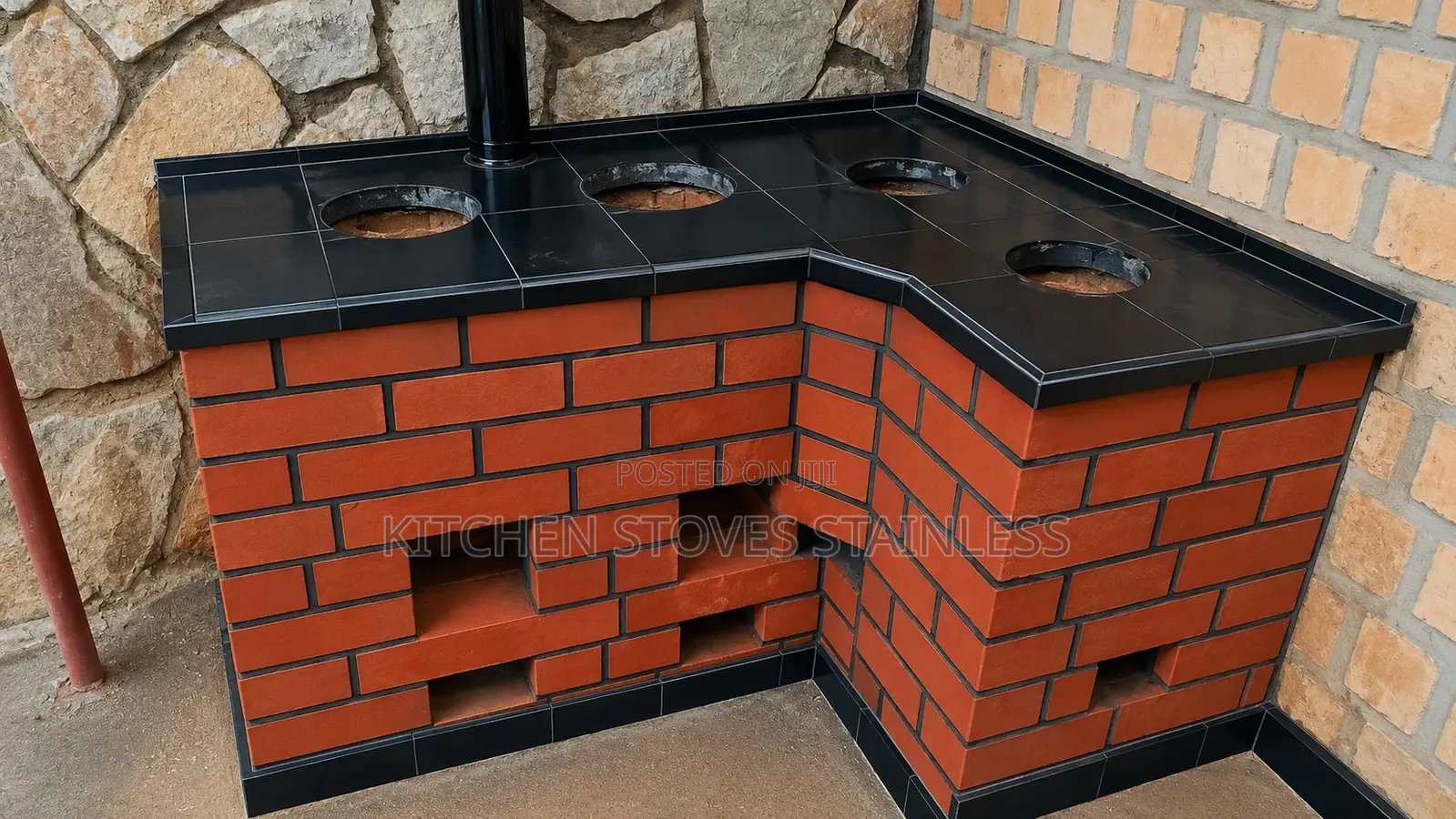 Combo for Firewood and Charcoal Stove