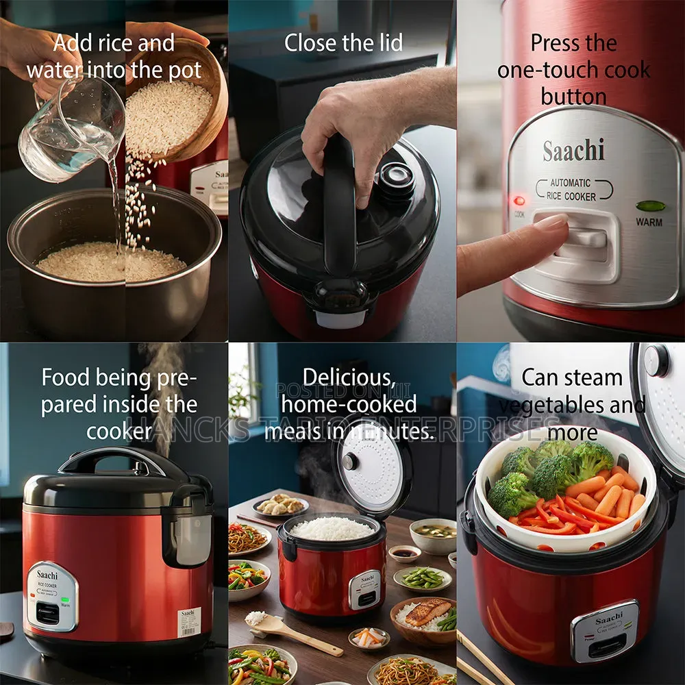 Saachi 2.8 Litres Rice Cooker (Model: NL-RC-5176).