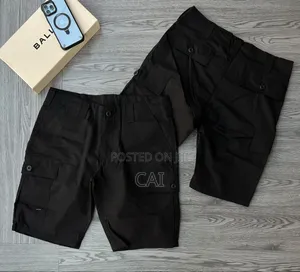 Classic Black and Navy Cargo Shorts