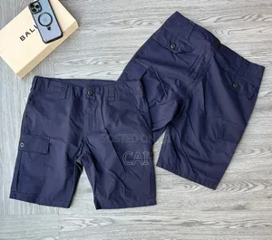 Classic Black and Navy Cargo Shorts
