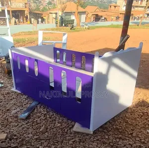 Kids Bed 3by6 in Purple and White