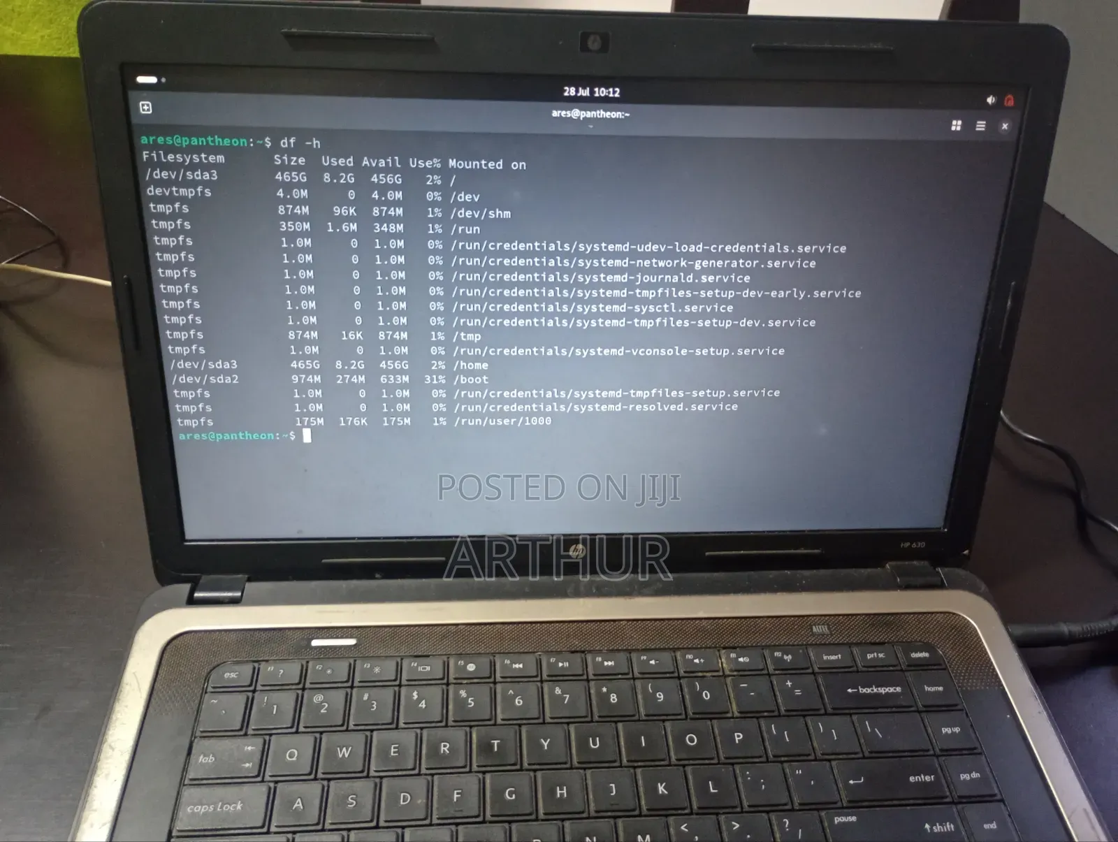 Laptop HP 630 2GB Intel Pentium HDD 500GB
