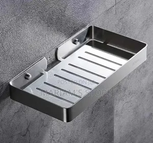 Wall-Mounted Soap Dish Crafted From Rustproof Stainless Steel