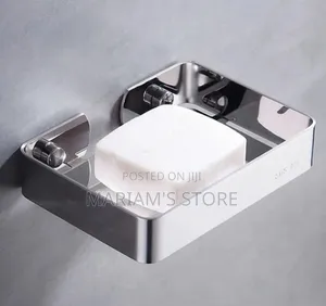 Wall-Mounted Soap Dish Crafted From Rustproof Stainless Steel